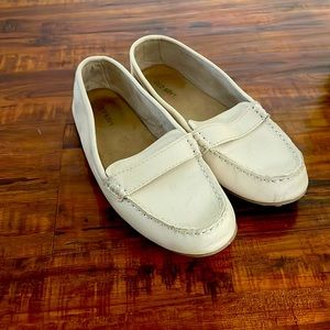 Beige woman’s loafers